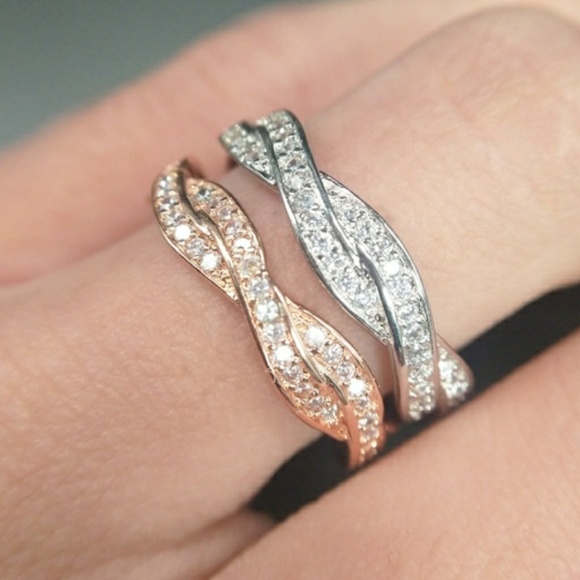 Rose Gold Infinity Twisted Band - Picture 4 of 4